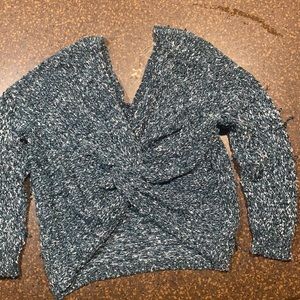 Francesca’s green knot back sweater